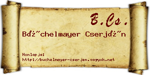 Büchelmayer Cserjén névjegykártya